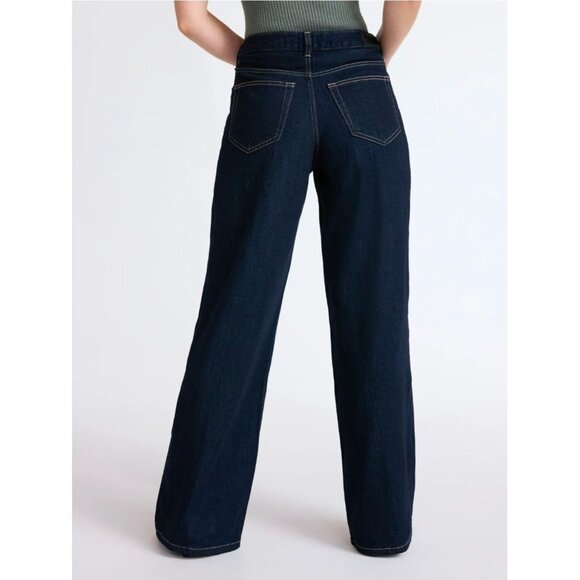 Scoop Women’s Relaxed Low Slung Jeans Size 14 NWT - Dark Wash - Picture 2 of 8